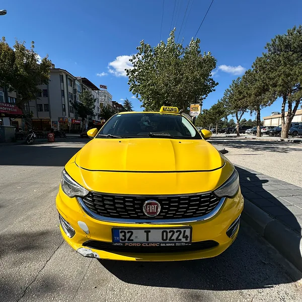 İyaş Taksi Fiat Egea taksi önden, Isparta merkez