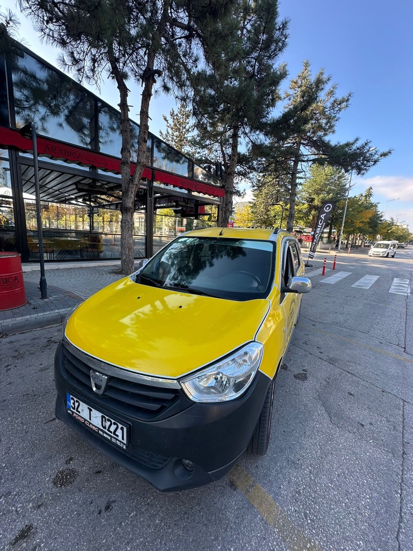 Isparta Dacia Lodgy 7 kişilik taksi